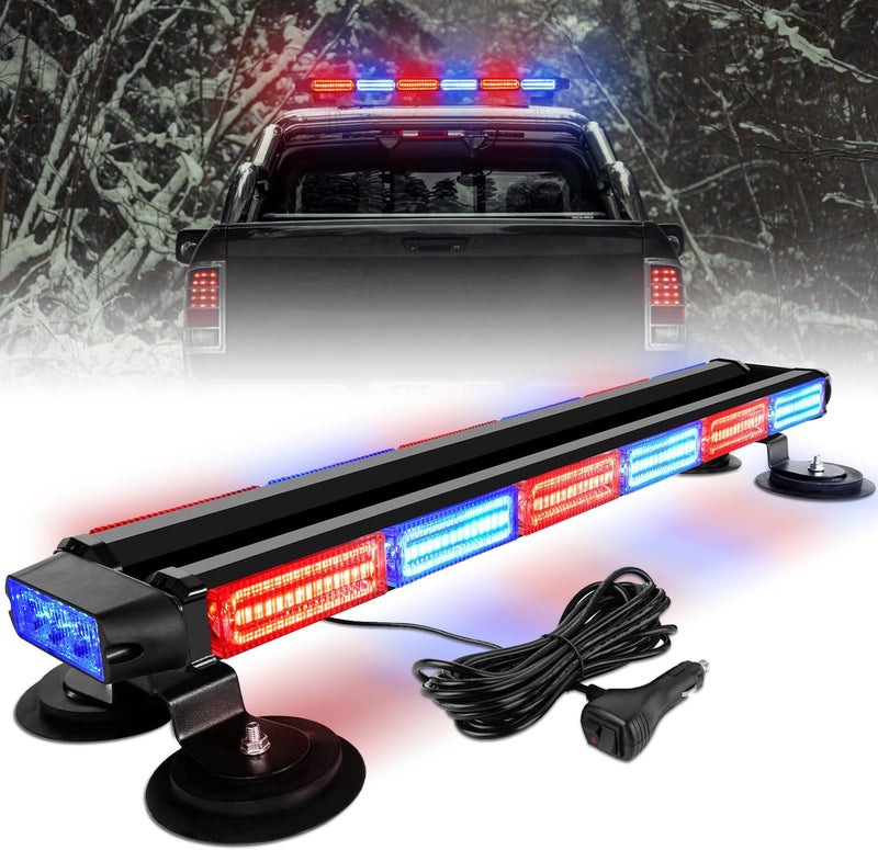 ASPL شريط أضواء الطوارئ الساطعة LED 126 بوصة 26 مع وميض مزدوج الجوانب - Image 1